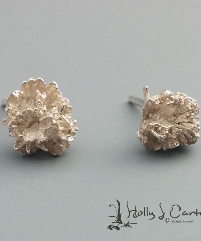 Thistle Bud Earrings by Holly J Carter