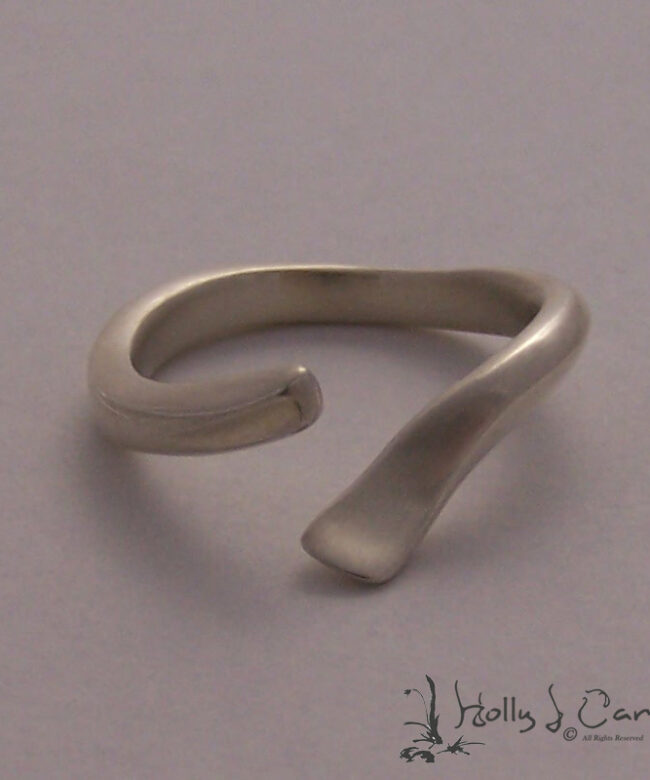 Wave Sterling Silver Ring by Holly J Carter