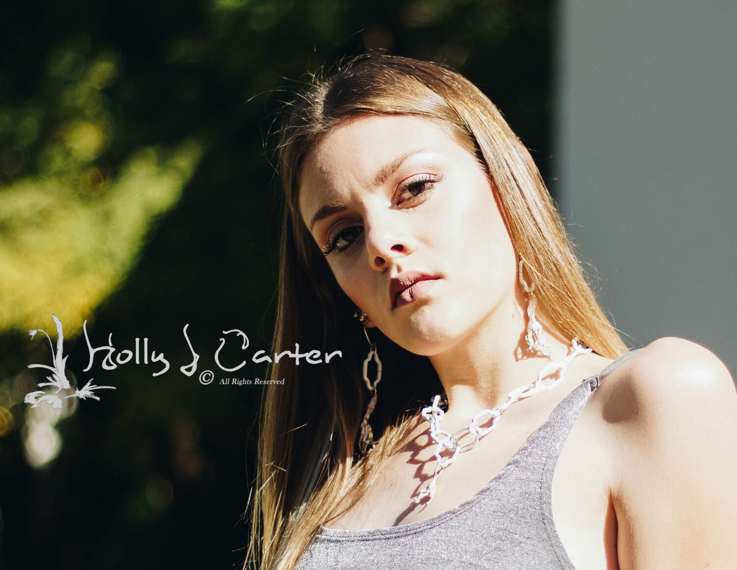 Agave Bud Sterling Silver & Steel Chain Necklace/Earrings Set Handcrafted by Holly J Carter